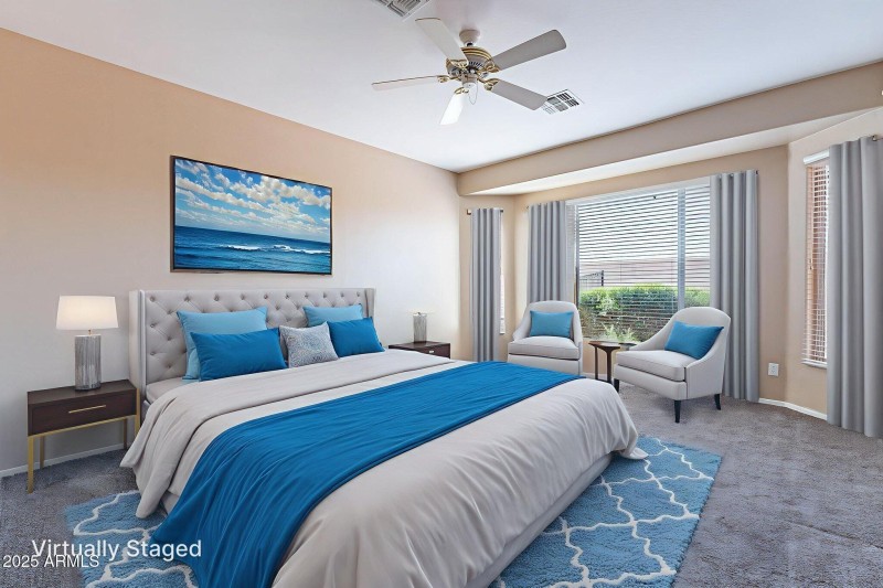 Primary Bedroom - Virtually Staged