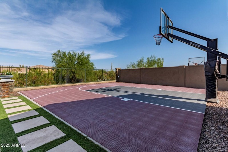 Half Court Basketball Hoop on Wash Lo