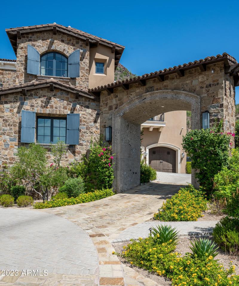 Arched Driveway Entrance
