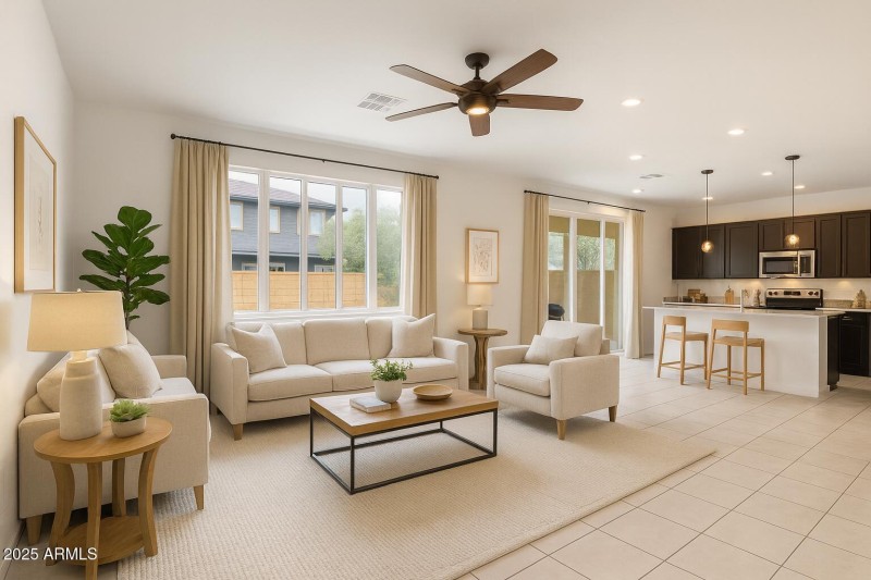 Modern Living Space with Natural Light