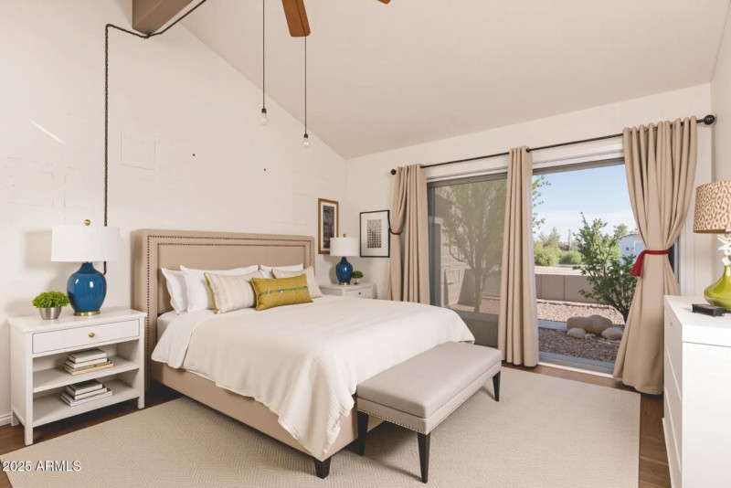 Primary Bedroom Staged