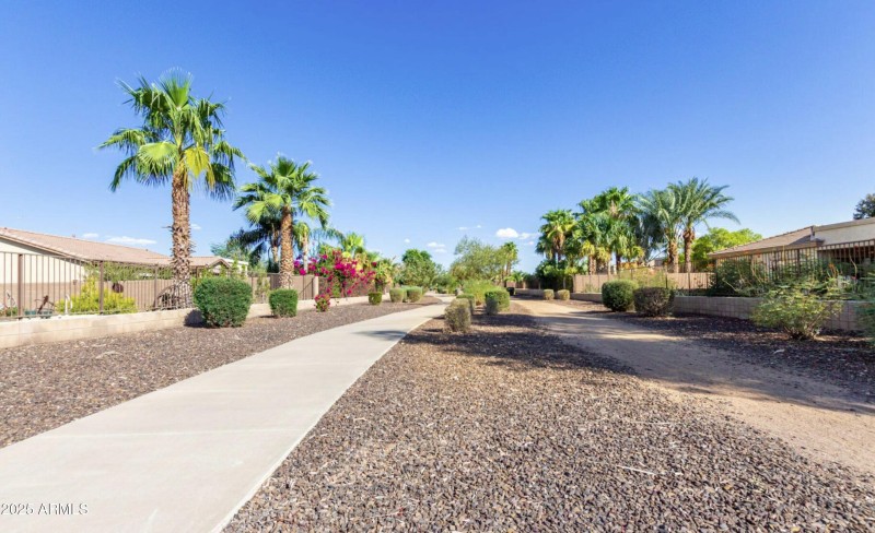 One of many walking paths