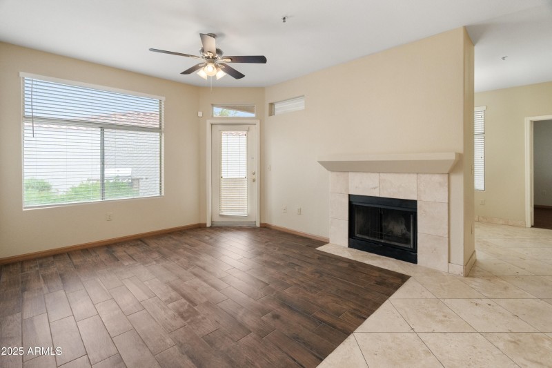 Living Room with Fireplace