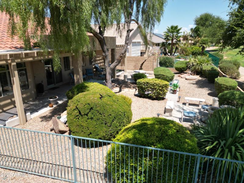 Corner View of the Yard and Golf Course