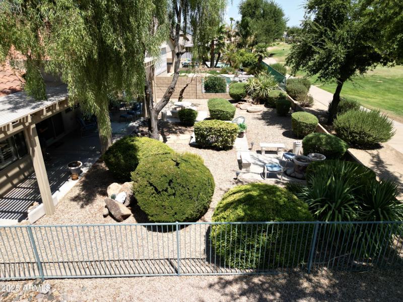 Corner View of the Yard and Golf Course