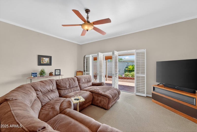 Family Room with Patio Access