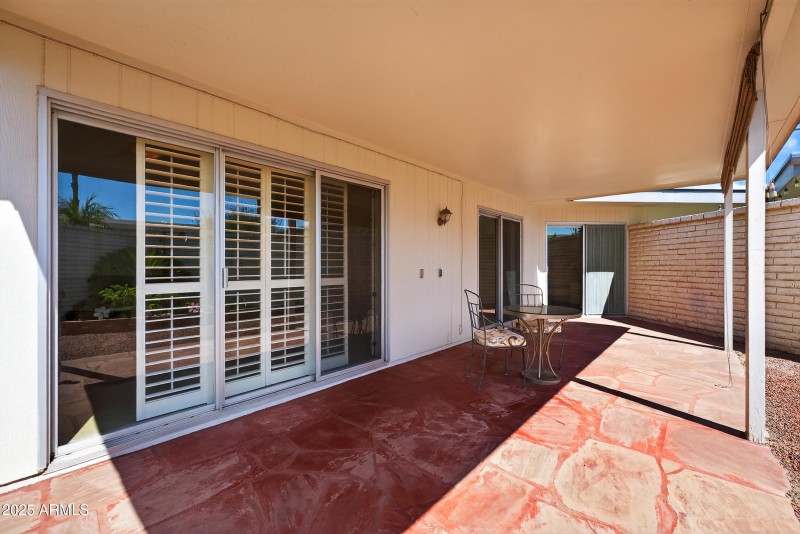 Private patio