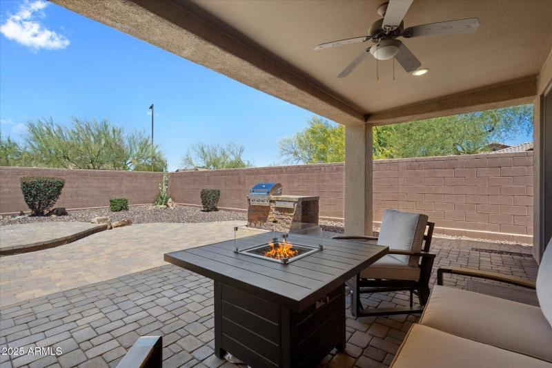 Covered Patio & Fire Pit