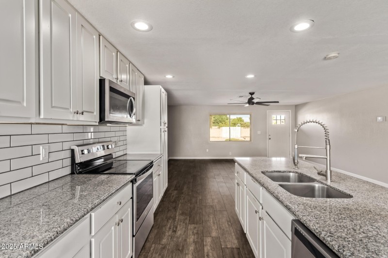Kitchen looking to Living Room