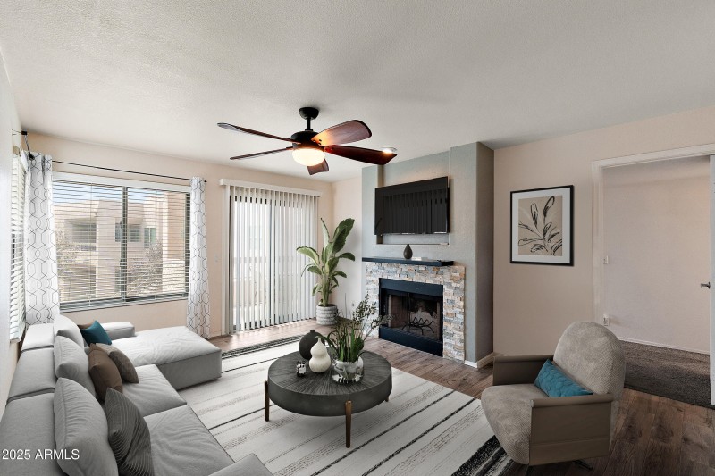 Virtual Staged Living Room