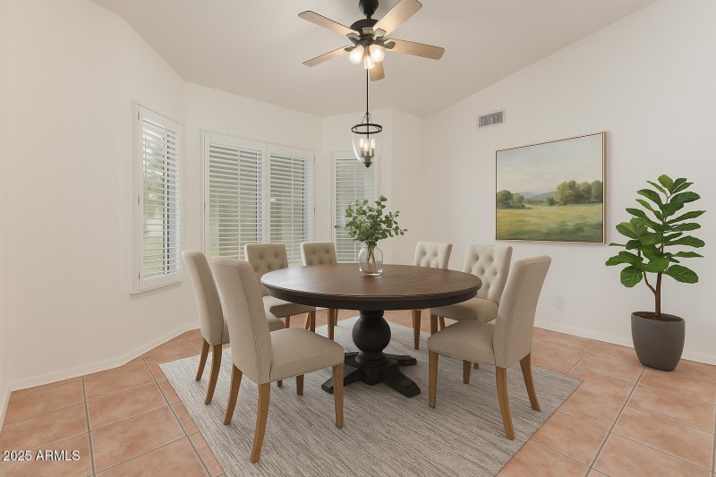 Virtually Staged Dining