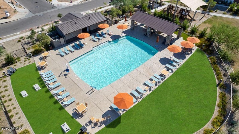 Avila at Rancho Mercado Pool Aerial 3