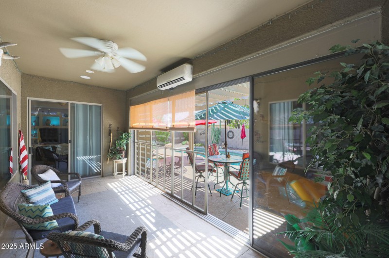 Covered Patio Window Doors Closed