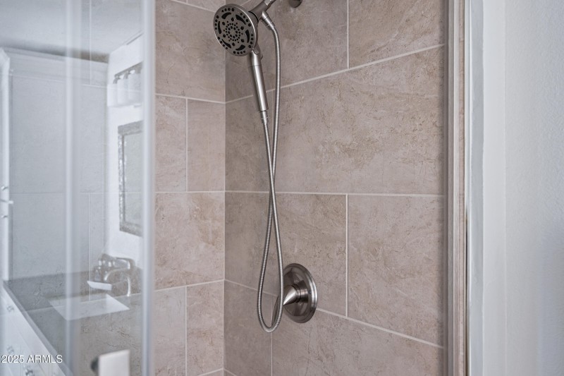 Brand new walk-in shower