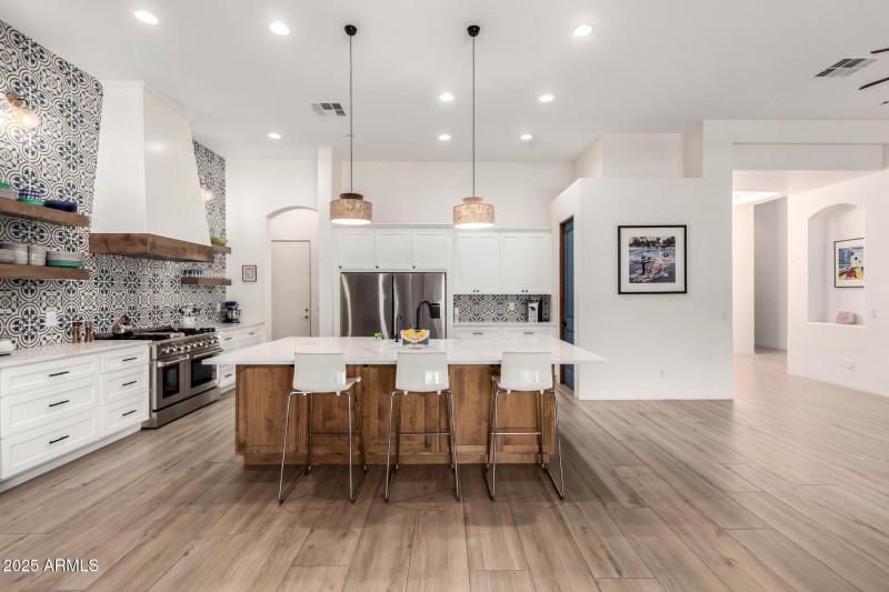 Large kitchen island