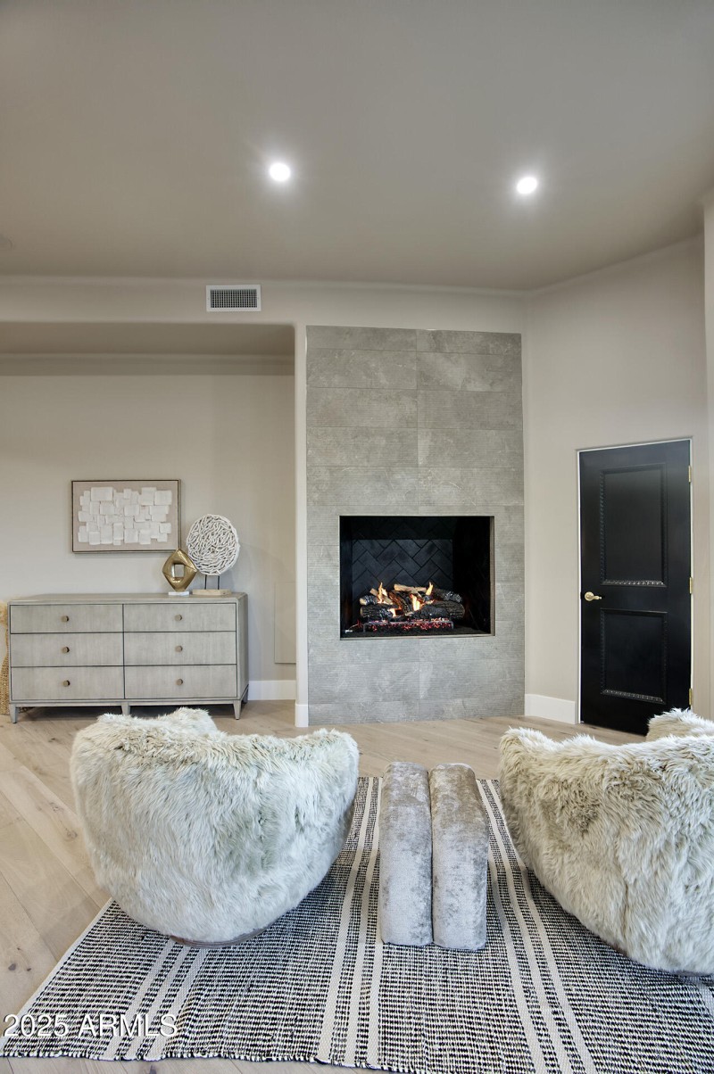Fireplace Sitting Area