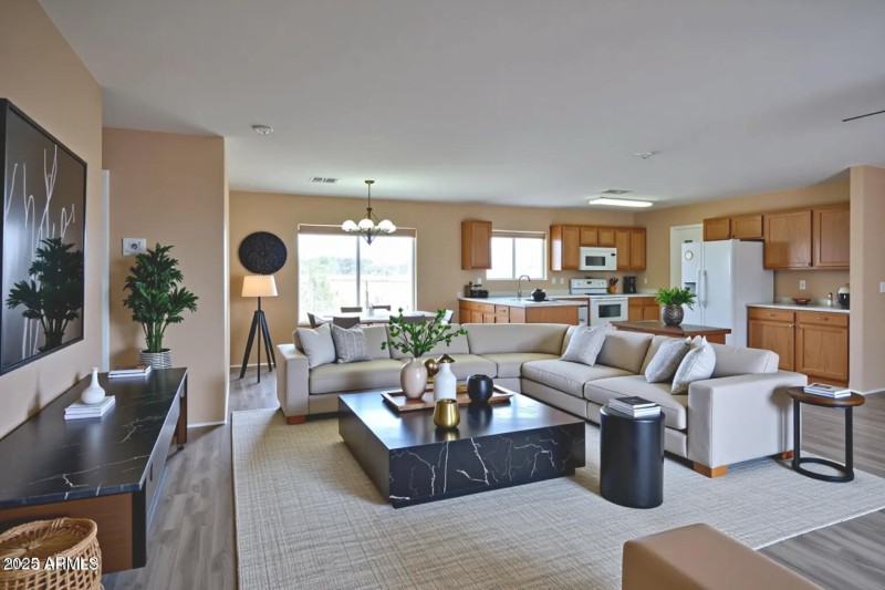 Living room virtual staging