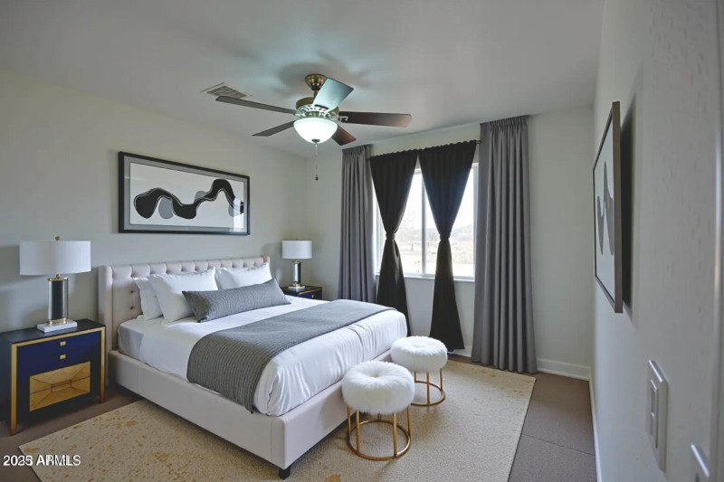 Beedroom virtual staging