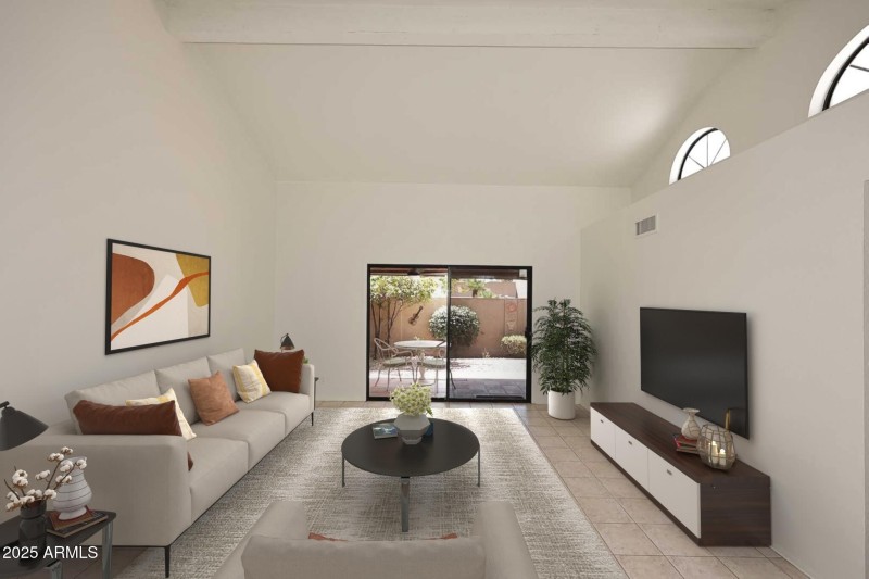 Great Room - virtually staged