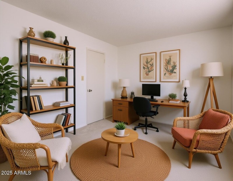 Staged Bedroom 3 - Office