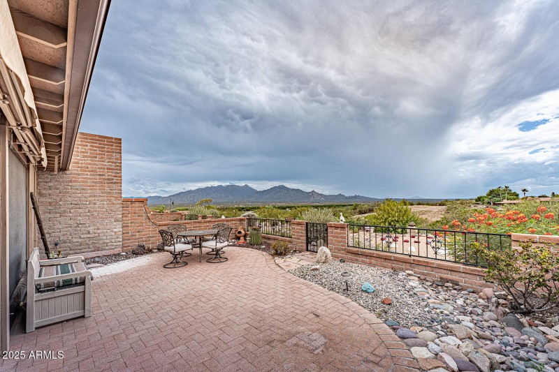 PAVER BACKYARD WITH MAJESTIC VIEW
