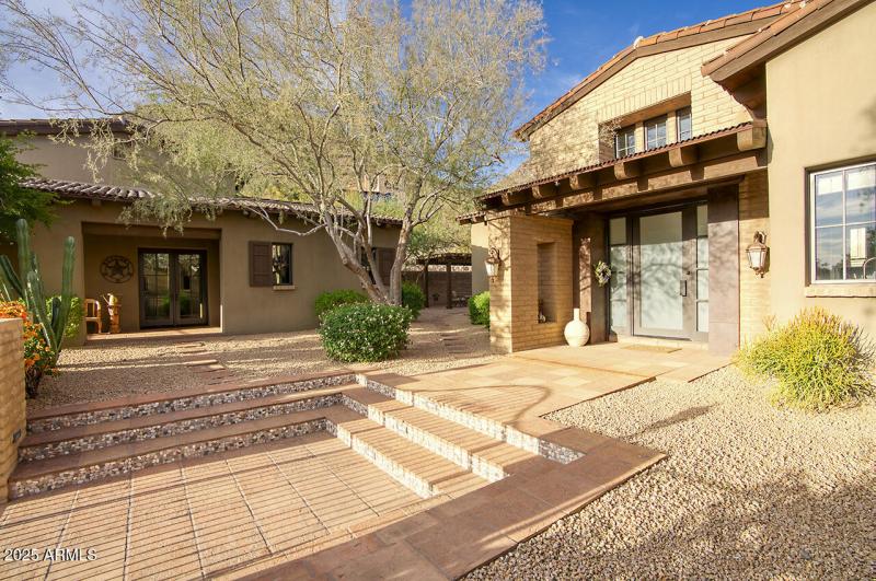 Entry to Main Residence and Guest House