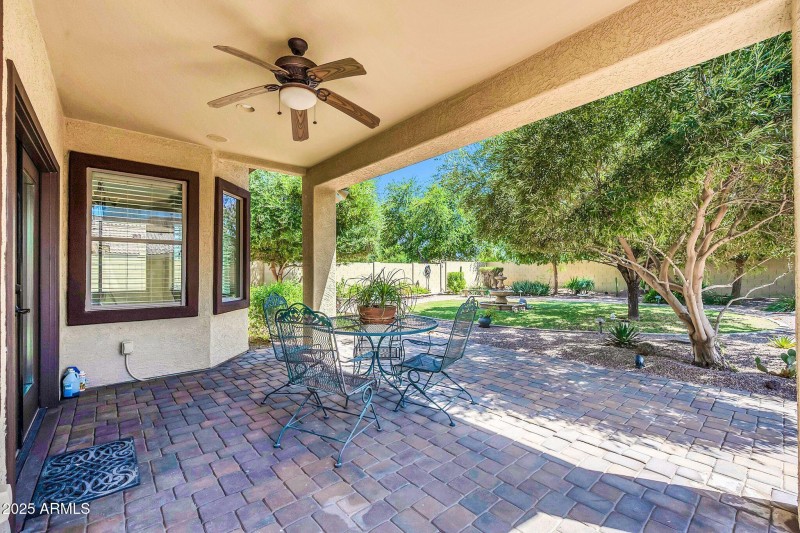 Extended Back Patio with Paver's