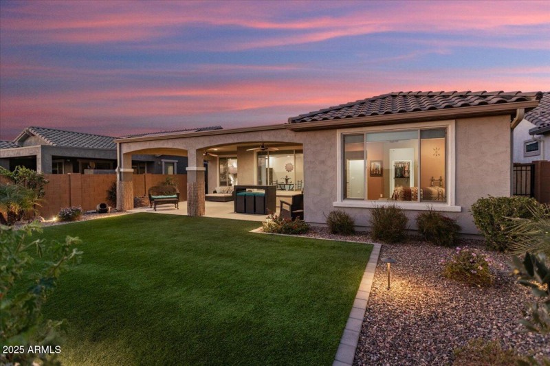 Back of Home at Twilight