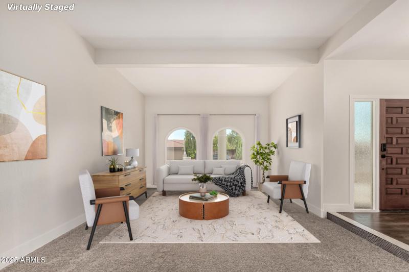 Formal Living Room, Staged