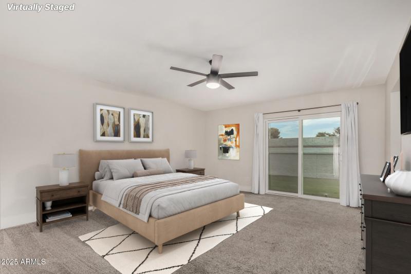 Primary Bedroom, Staged