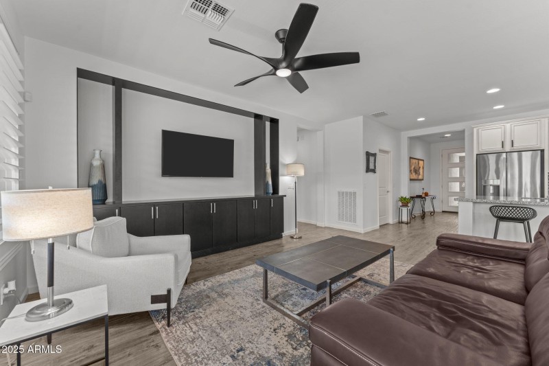 Built in entertainment center