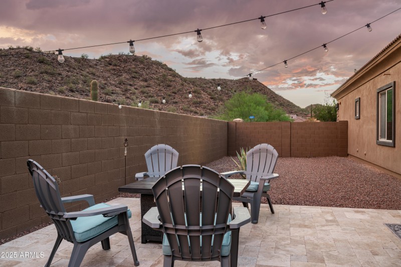 Outdoor Sitting Area with Mountain View