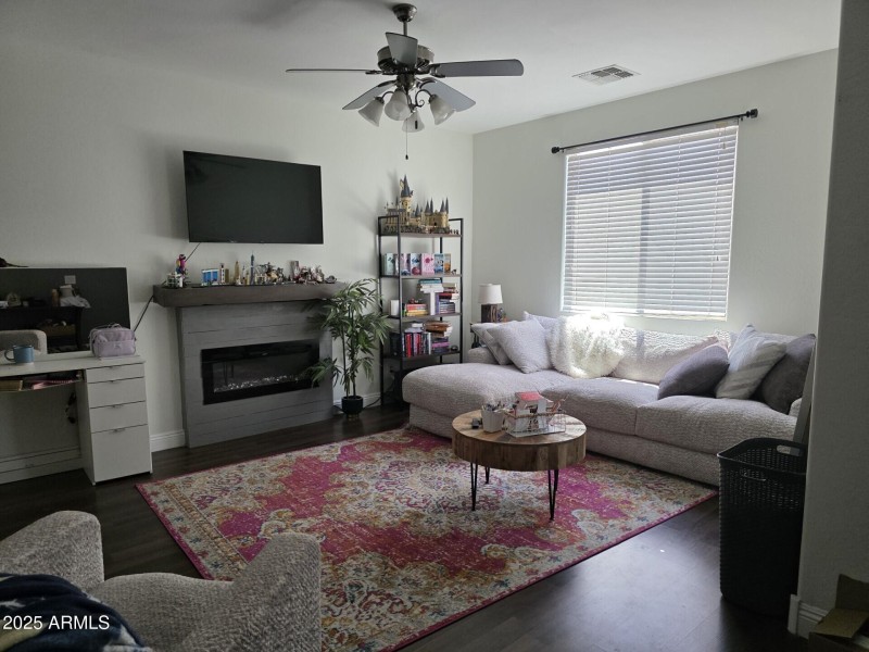 Stephanie front room fireplace