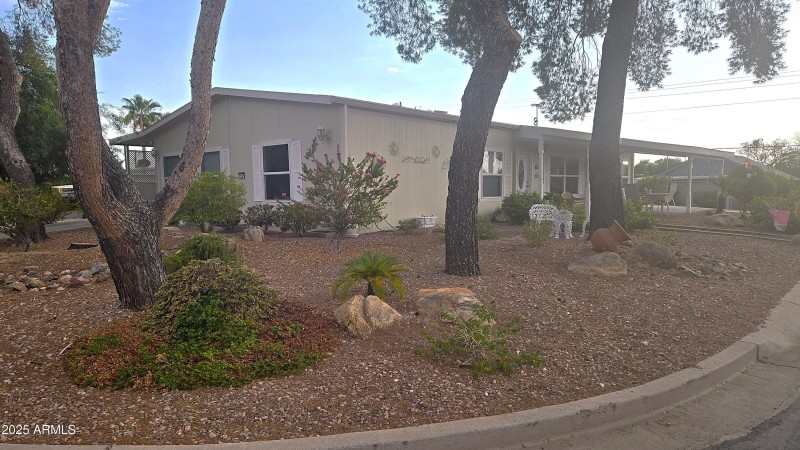 Front corner of home