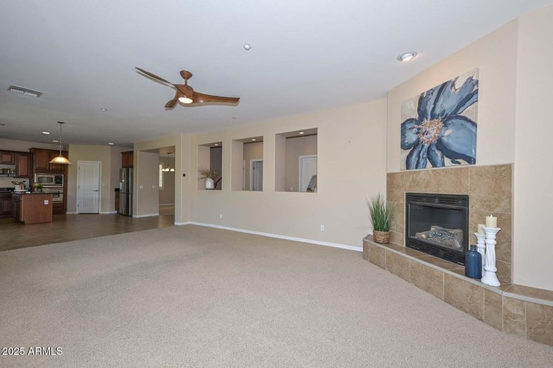 Family Room-Fireplace