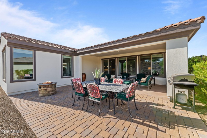 Extended paver patio