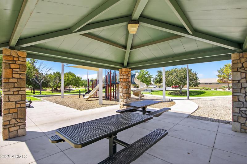 Ramadas with picnic tables