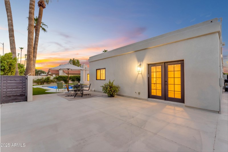 Backyard Sitting area