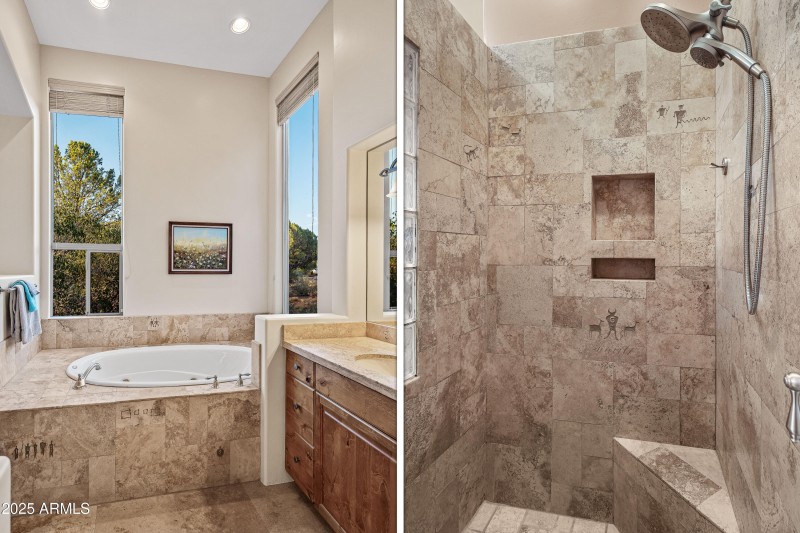 PRIMARY BATH TUB AND SHOWER