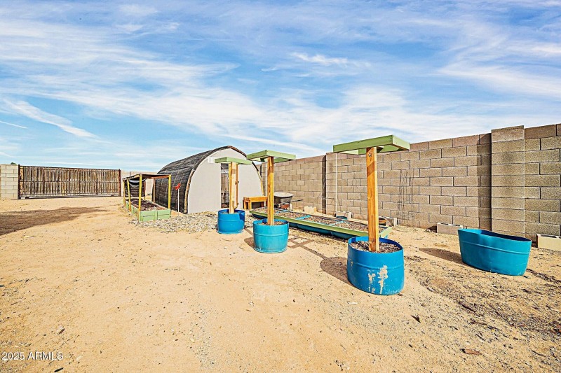 Greenhouse + Garden Beds
