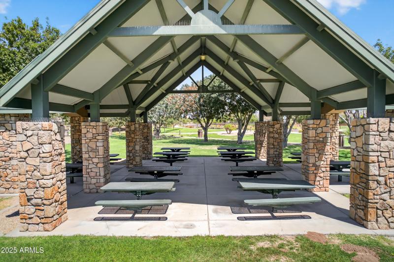 Ramadas with picnic tables