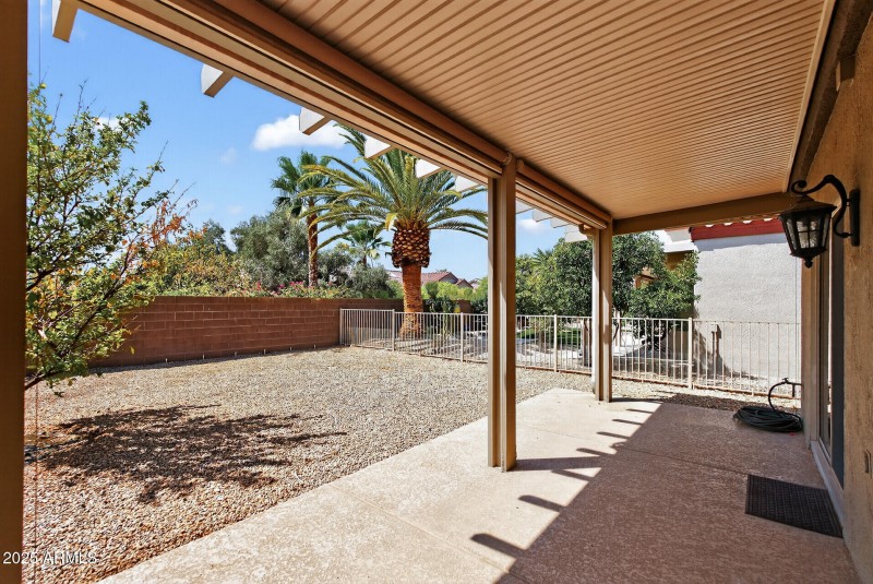 HUGE Covered back Patio