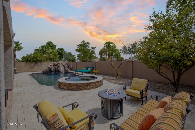 Backyard Lounging Area