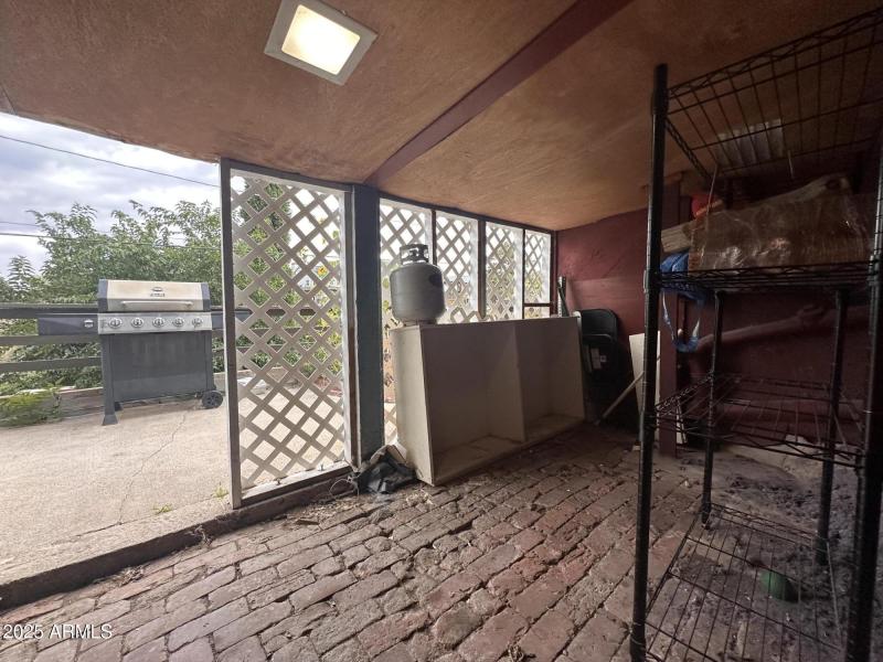 Lowest patio, or maybe storage