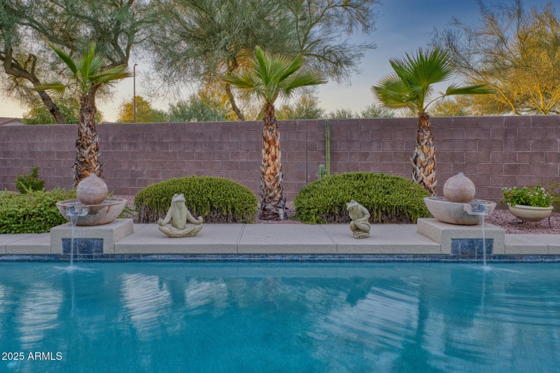 Serene Pool Water Feature
