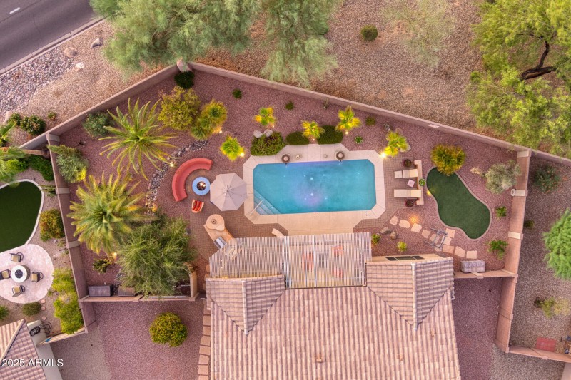 Private Backyard Aerial