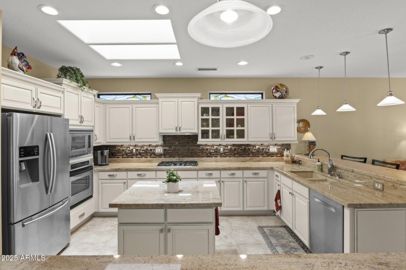 Skylit Kitchen with Style