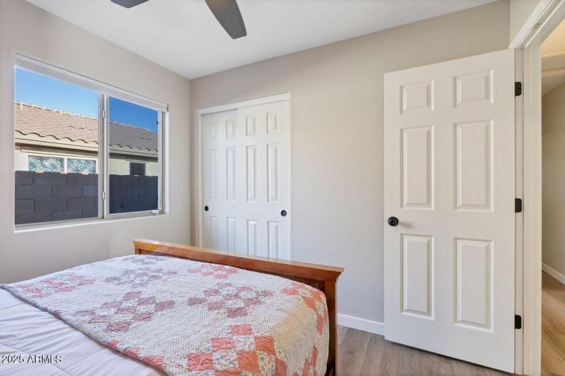 Secondary bedroom closet