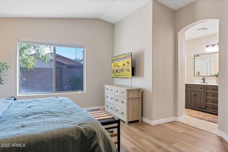 Tile in the bathrooms