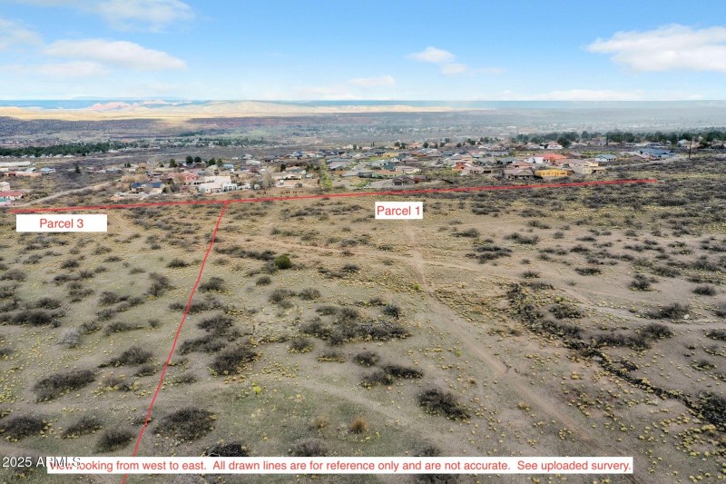 East view Parecels 1 & partial 3